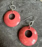 Tagua nut hoop lightweight earrings