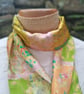 Patchwork pattern floral scarf - Image 3