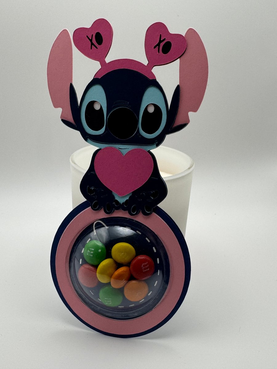 Handmade Valentine Candy Holder – Adorable Love Theme Treat Cup