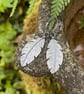 Oxidised Sterling silver feather earrings - Image 1