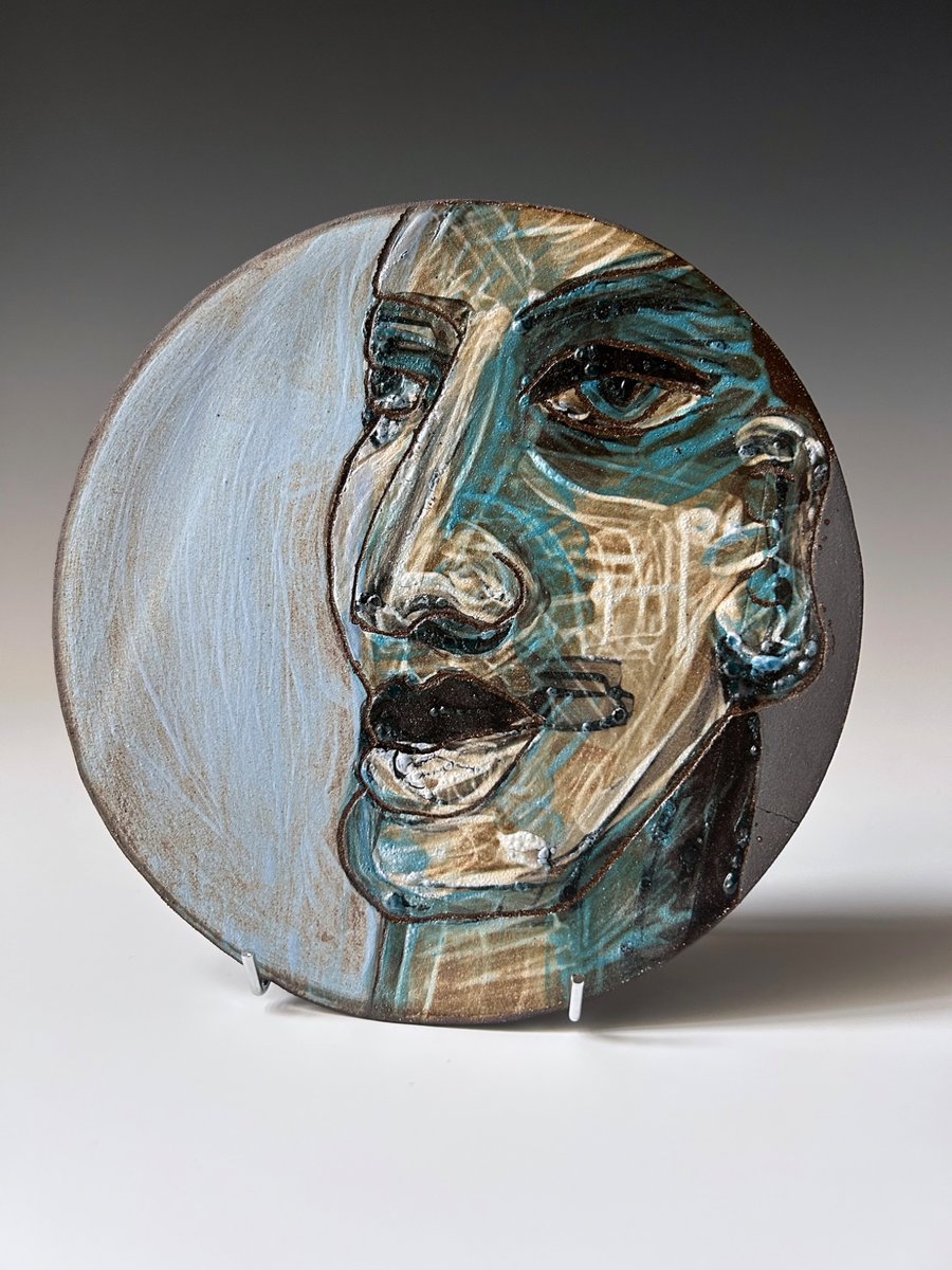 Portrait Plate: Black Clay
