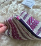 Mini Pouch - Damson. Handwoven in Wales - Image 5