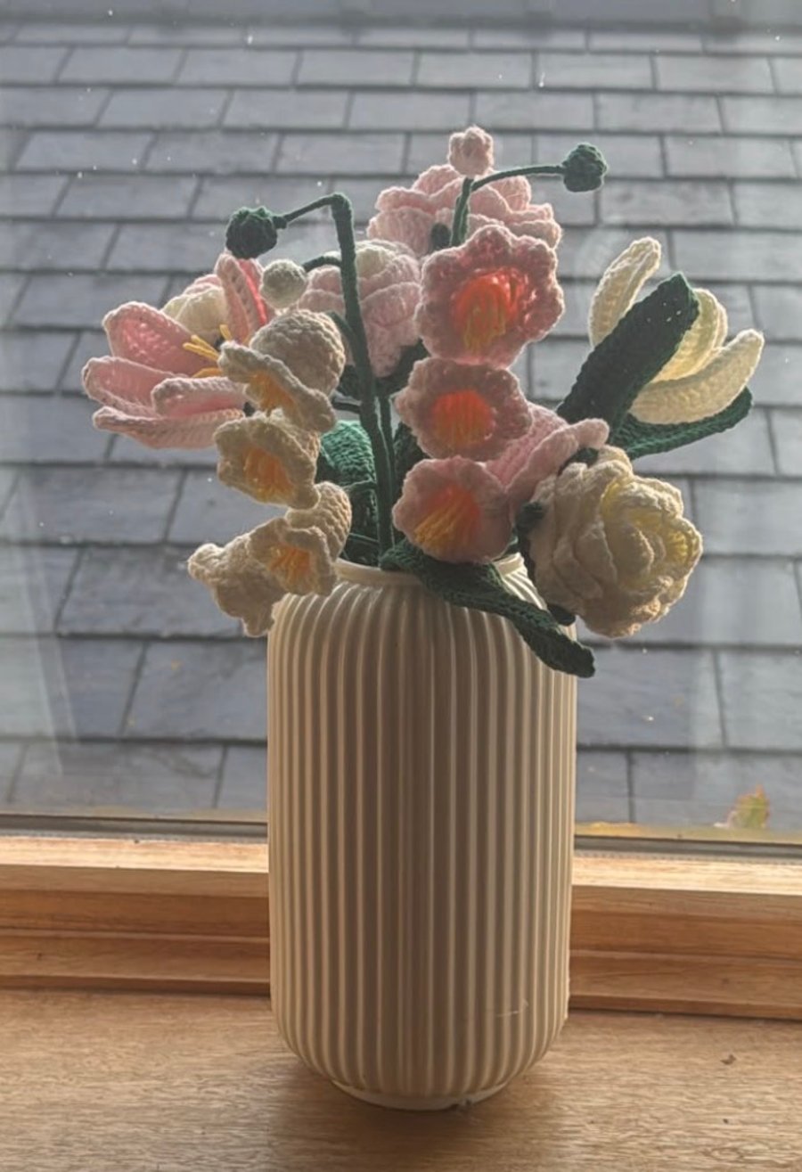 Handmade crochet flowers 