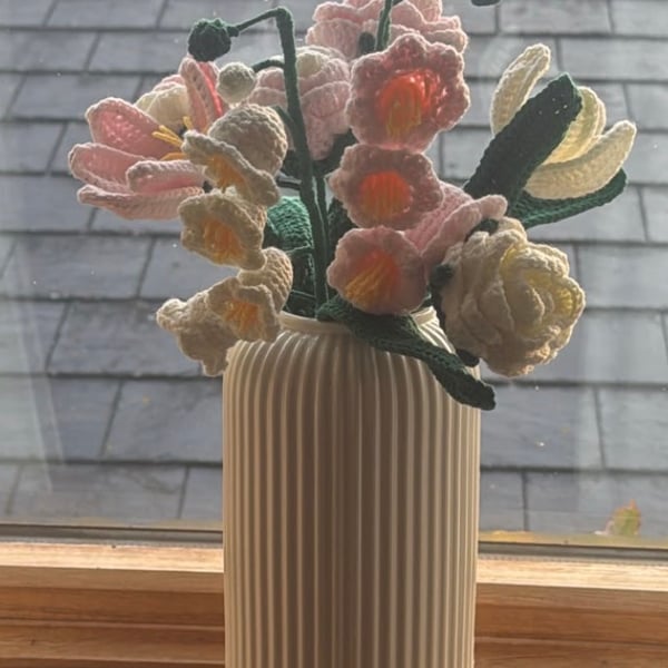 Handmade crochet flowers 