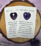 Amethyst Get Well Soon Crystal Pocket Heart Keepsake Card - Image 3