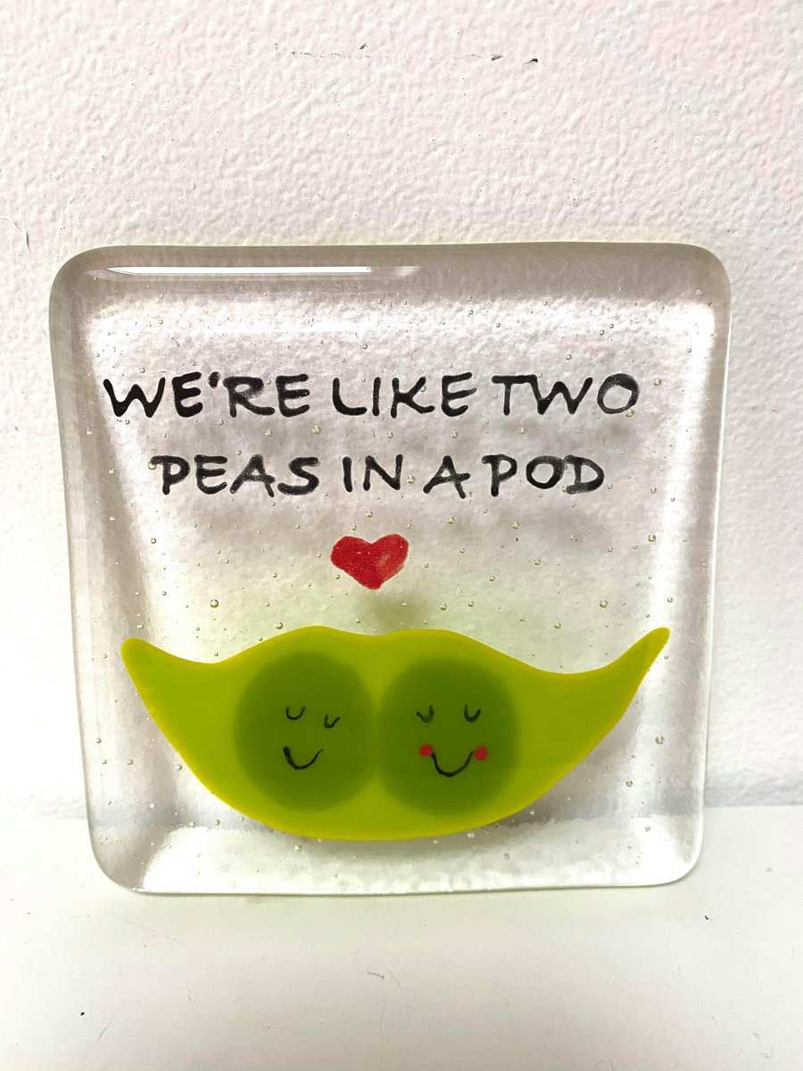 We're like two peas in a pod Coaster - Valentines