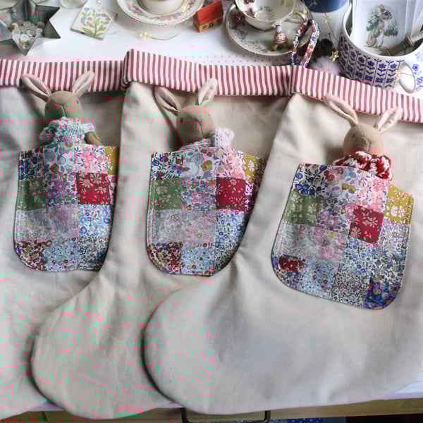 Family set of 6 Heirloom Christmas Stockings