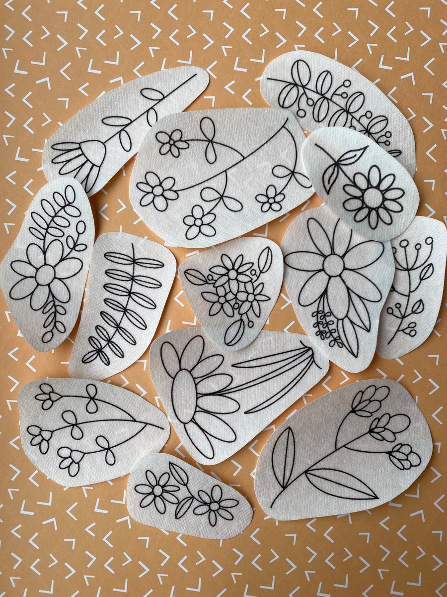 Stick and Sew Floral Embroidery Designs