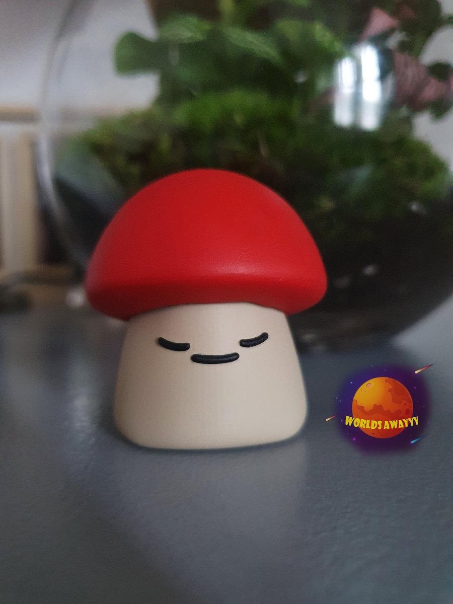 Cute Mushroom Figure - Desk Buddy - Resin Art Decor - Fun Gift