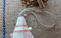 Driftwood and wool tree decorations 