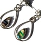 Surfite Earrings Fine & Sterling Silver Teardrop Blue Seaglass Jewellery Gift - Image 1