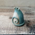 Little blue pottery mouse