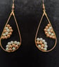 Teardrop Hoop Earrings Hand made