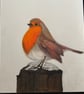 9x12 Perfectly Imperfect Pencil Drawing Robin Bird Art - Image 5