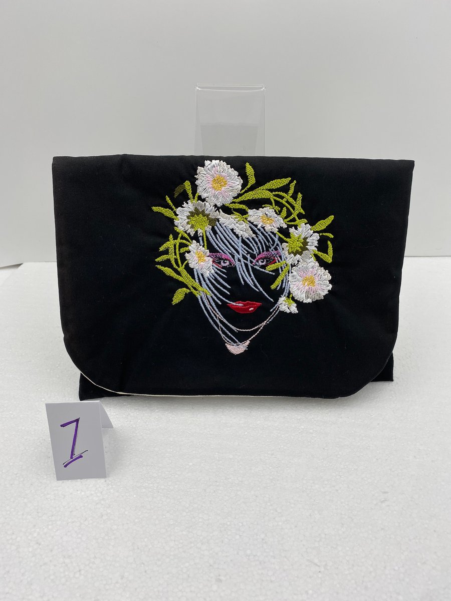 Three Clutch Bags to Choose From. Evening Bag, Embroidered Black Bag, Snakeskin.