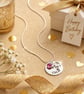 Personalised 30th Birthday Birthstone Necklace - Gift Boxed - Free Delivery - Image 1