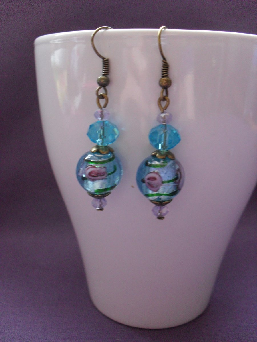 Glass Earrings EA 010