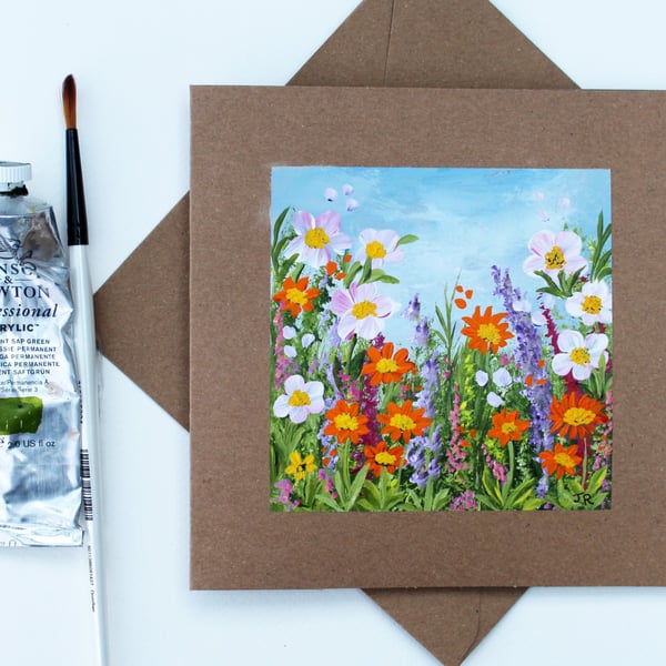 Original Art - Greetings Card "Cottage Garden (Ref no. 148)