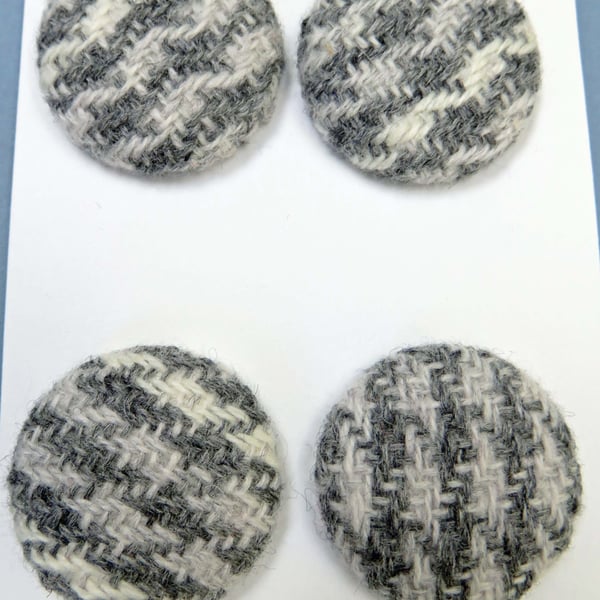 Striped Grey Buttons