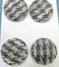 Striped Grey Buttons - Image 1