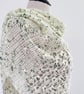 Snowdrops, an Asymetrical Crochet Shawl in Merino Wool - Image 7