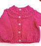 Girl’s Knitted Cardigan With A Cabled Yoke, Gift Idea for Children - Image 7