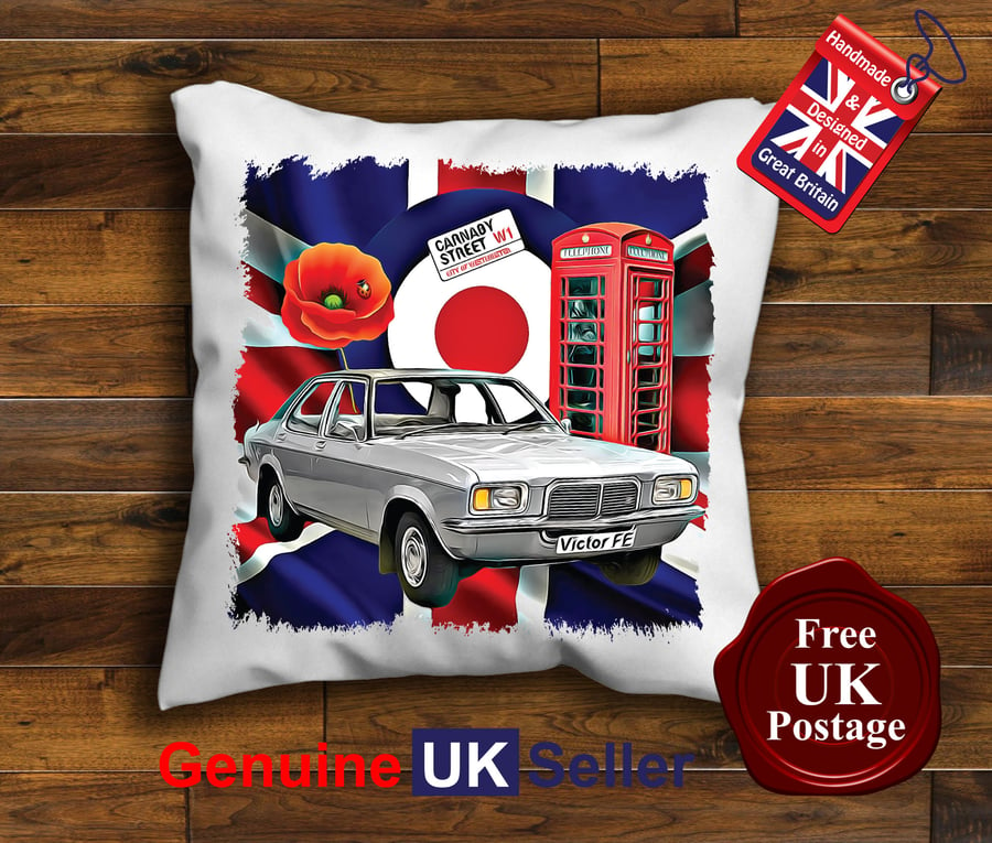 Vauxhall Victor FE Cushion Cover, Choose Your Size