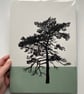 Ashdown Pine no.58, A4 original artwork, Green  - Image 2