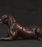 Foundry Bronze Lying Mixed Breed Rescue Dog Statue Small Bronze Metal Sculpture  - Image 5