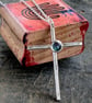 Recycled Sterling Silver Opal pendant cross 