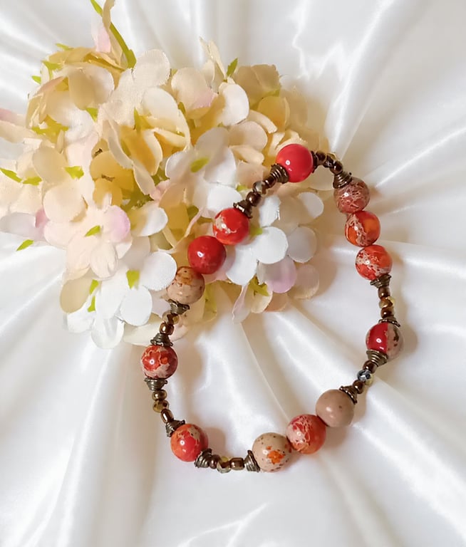 Imperial Jasper Sea Sediment Bracelet