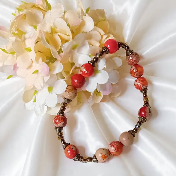 Imperial Jasper Sea Sediment Bracelet