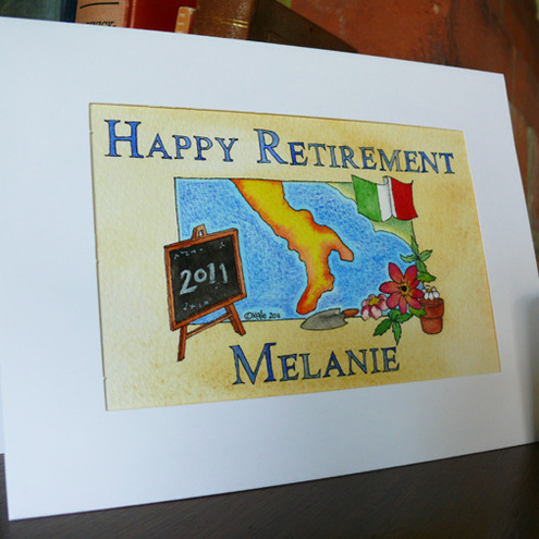 Melanie Retirement Card - COMMISSION