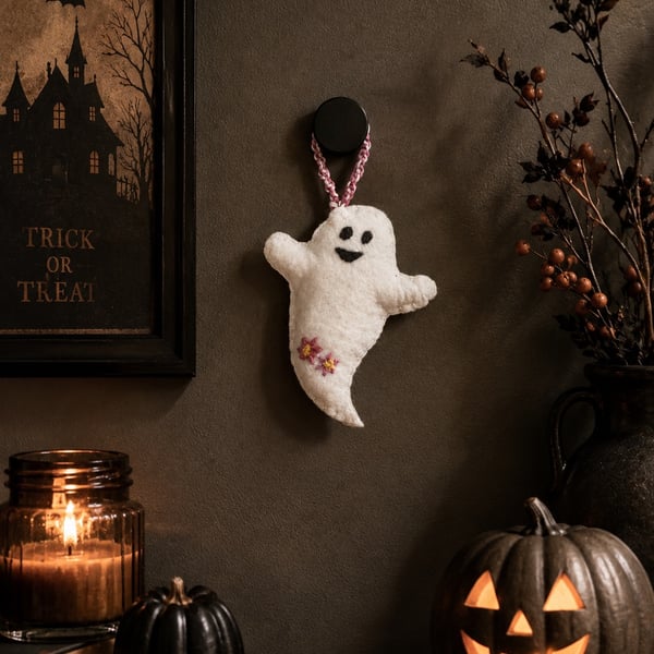 Felt ghost Halloween decoration