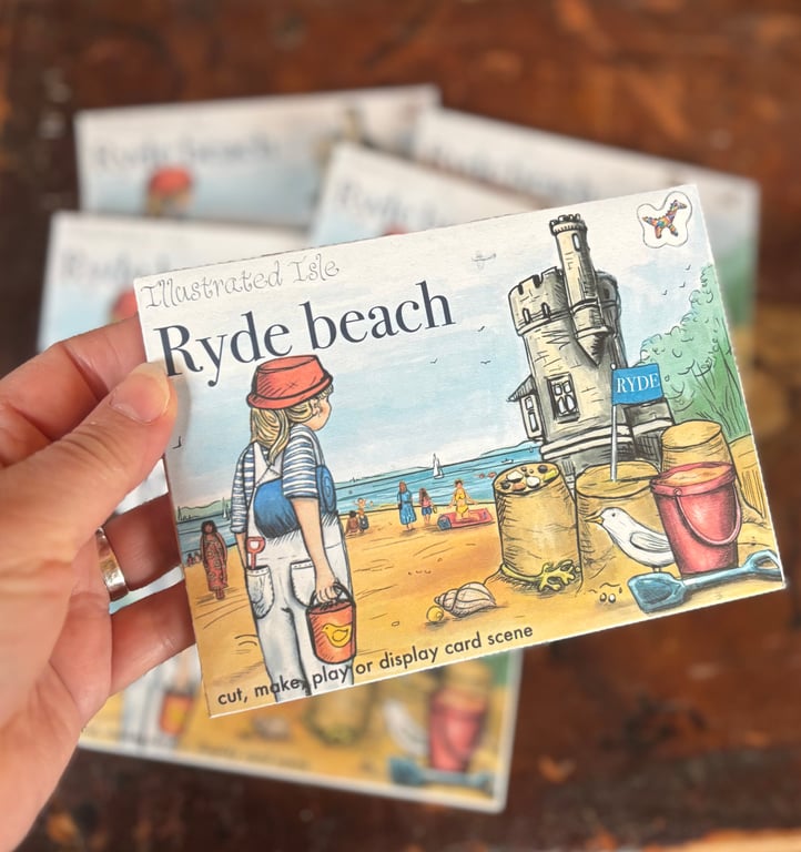 Illustrated Isle.  Cut out, make & display. Ryde beach. Not a toy