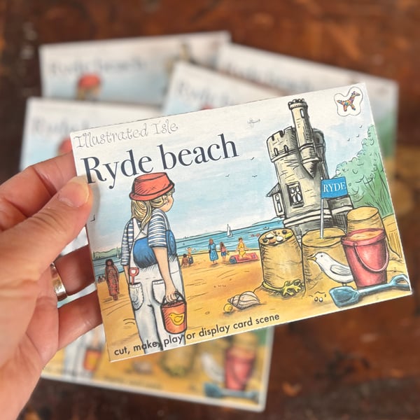 Illustrated Isle.  Cut out, make & display. Ryde beach. Not a toy