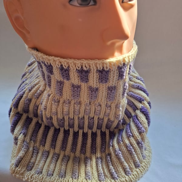 Lovely soft hand knitted Neck warmer 