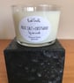 Soy wax candle, Rock Salt and Driftwood vegan friendly in a gift box. . - Image 3