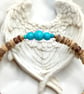 Gradient Turquoise & Coconut Shell Bracelet - Image 4