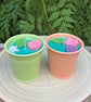 Soy Wax Candle Pair in Tin Pots - Sea Salt Scent - Image 2