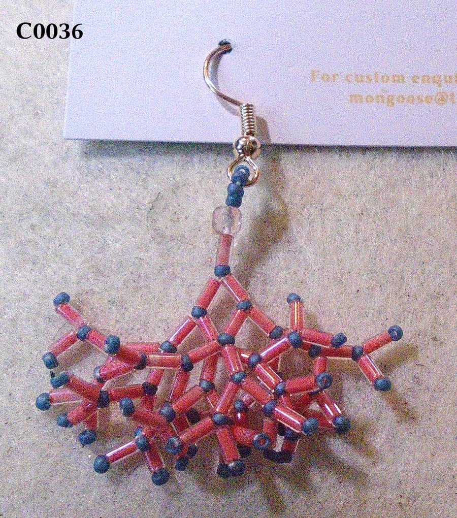 Fractal-style earrings (customisable)