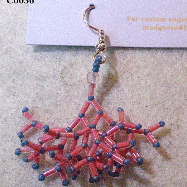 Fractal-style earrings (customisable)