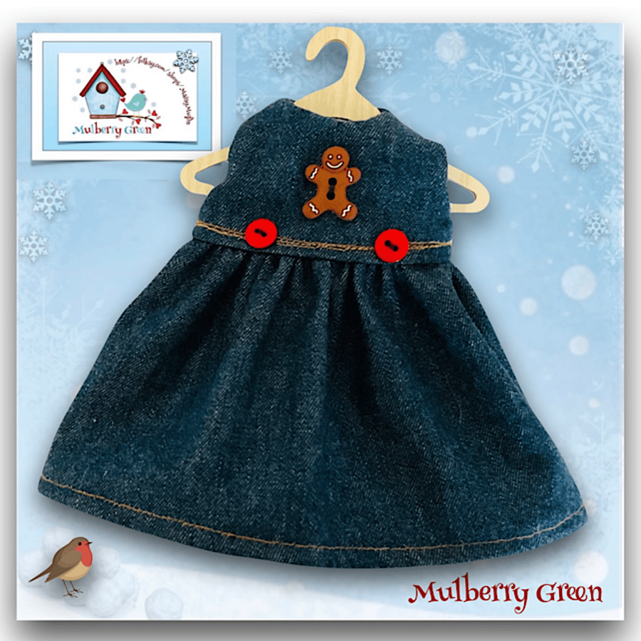 Reserved for Maddie - Denim Pinafore Dress