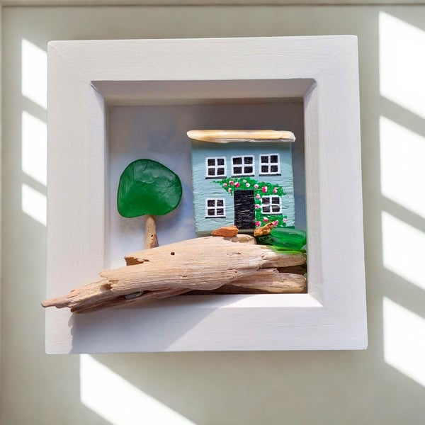 Miniature Cottage Desk Art - Hand Made Cottagecore Inspired Desk Art