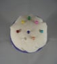 Purple Ceramic Novelty Plant Pot Craft Textiles Sewing Needlework Pin Cushion. - Image 5