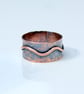 Pure Copper Ring,  Wide Copper Ring, Rustic Copper Jewellery - Image 5