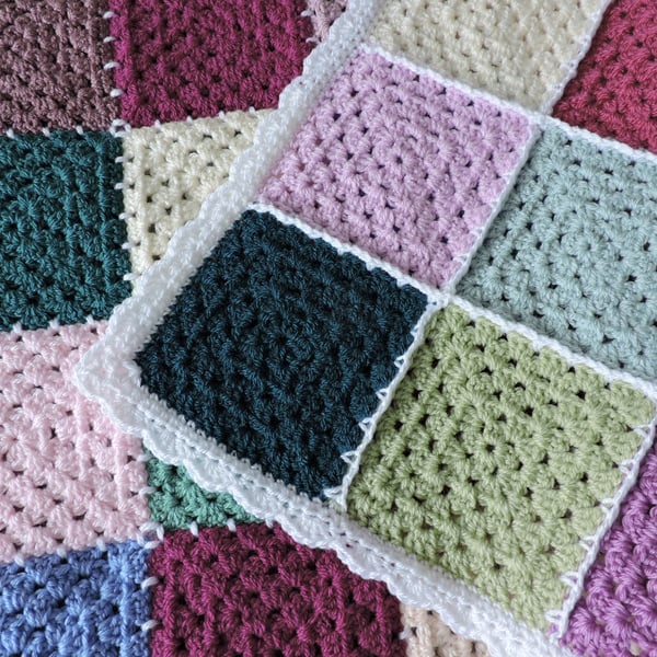 Crochet  Blanket  Granny Squares 