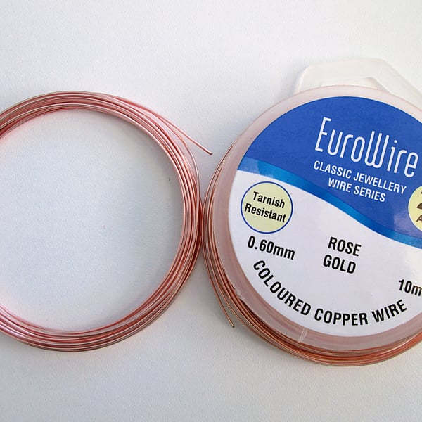 Destash rose gold copper wire 22 and 20 gauge, craft wire