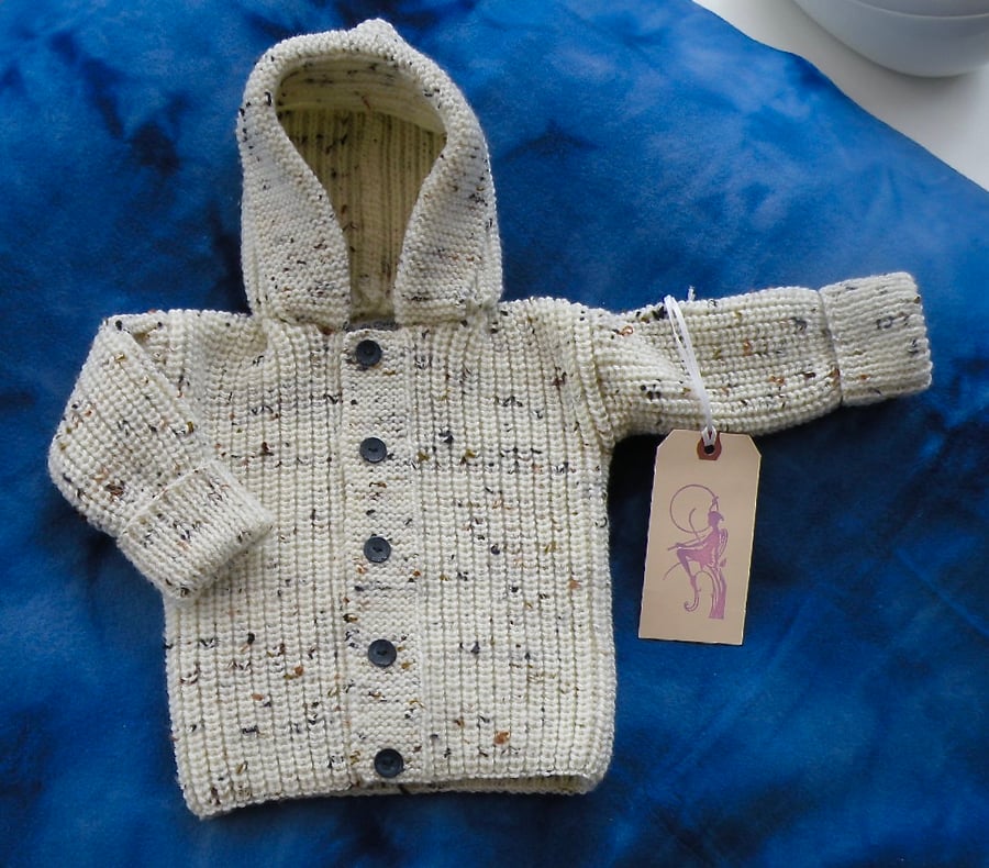 'Chocolate Chip' Hooded Jacket (3-6 Months)
