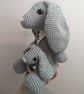 Crochet Bunny and Teether Set, Newborn Gift - Image 6